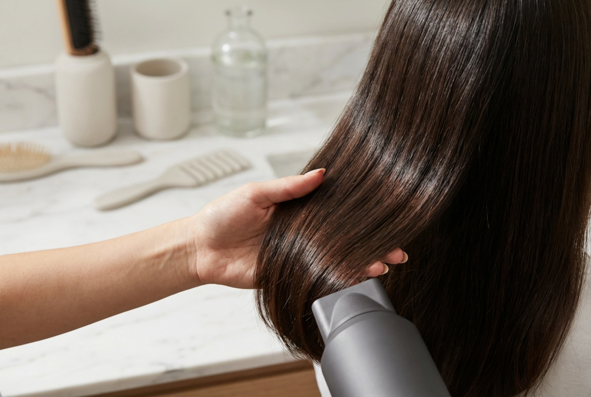 Hårtørrer på 2400 W: Effektiv og sikker tørring trin for trin