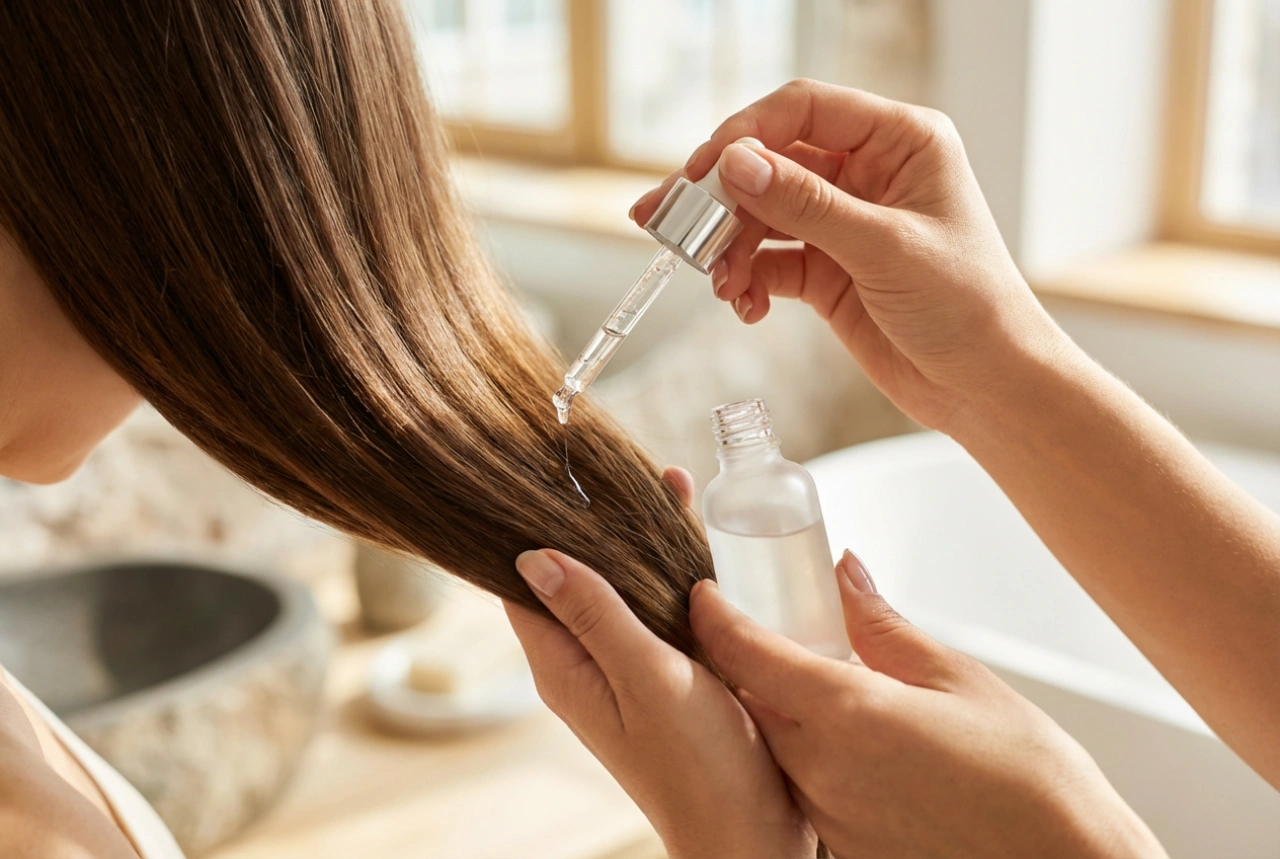Professionelt hårserum derhjemme: udglatning, glans og korrekt dosering