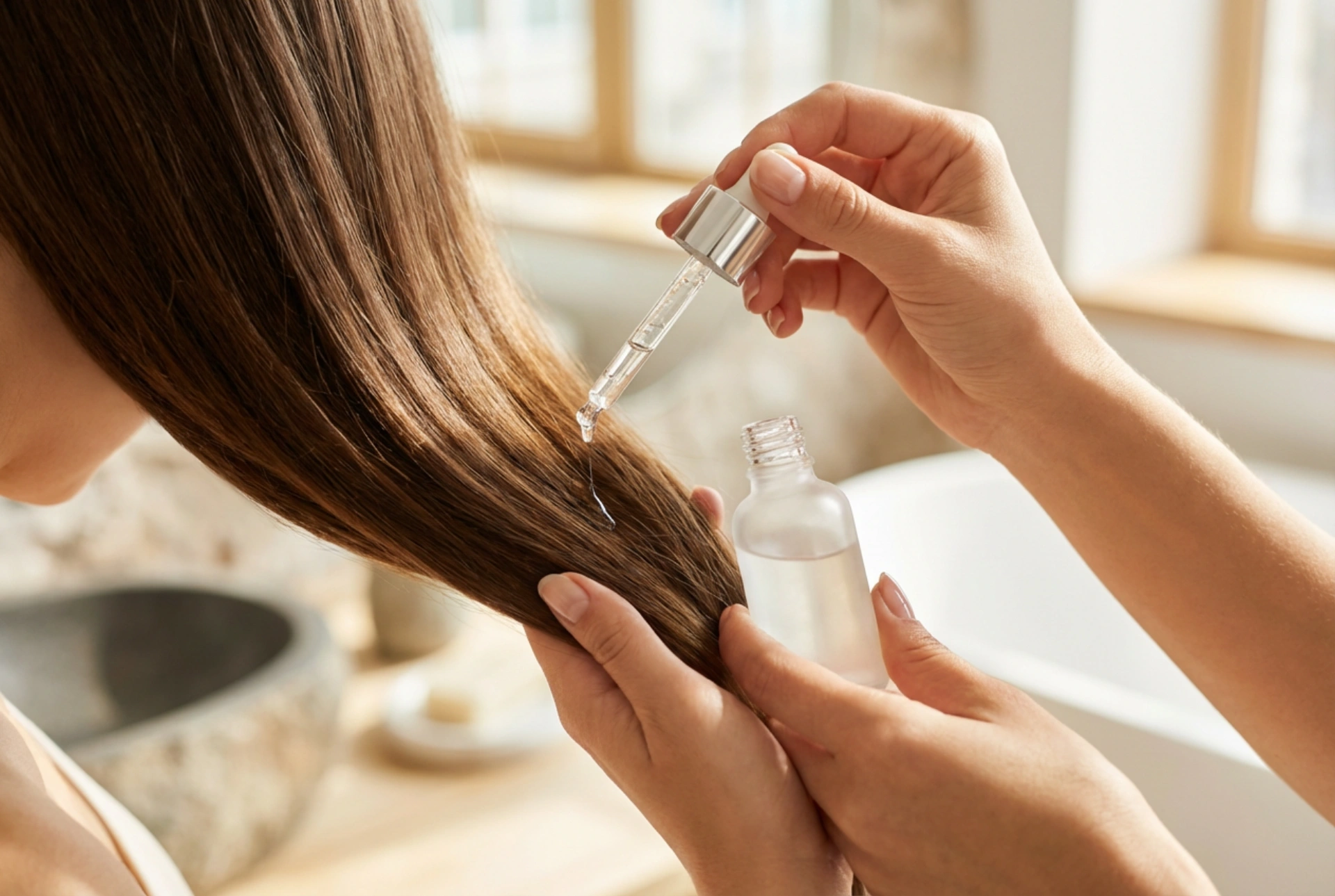 Professionelt hårserum derhjemme: udglatning, glans og korrekt dosering