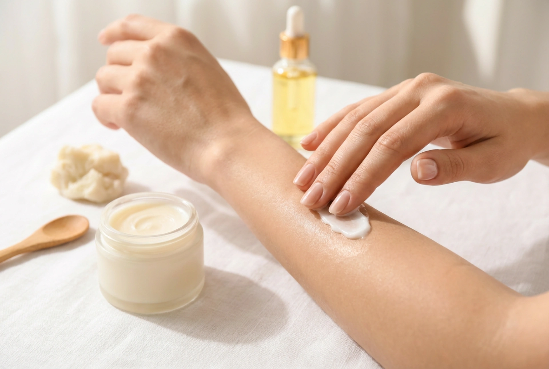 En god bodylotion: Sådan vælger du ingredienser og tester på huden