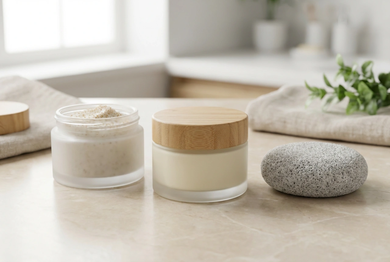 Creme med carbamid til hæle: Sådan kombinerer du den med peeling og pimpsten