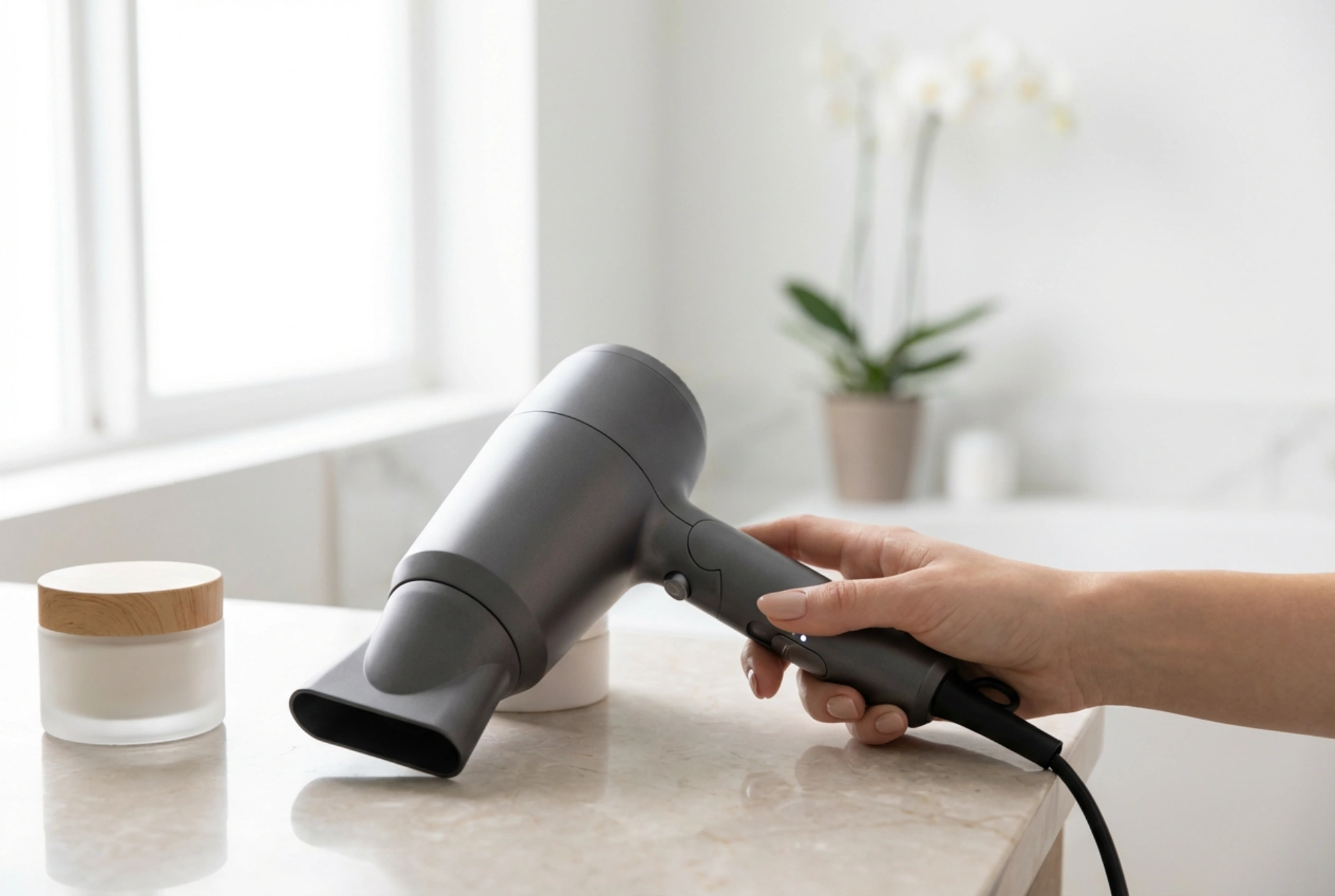 Sikker føntørring: Indstillinger for temperatur