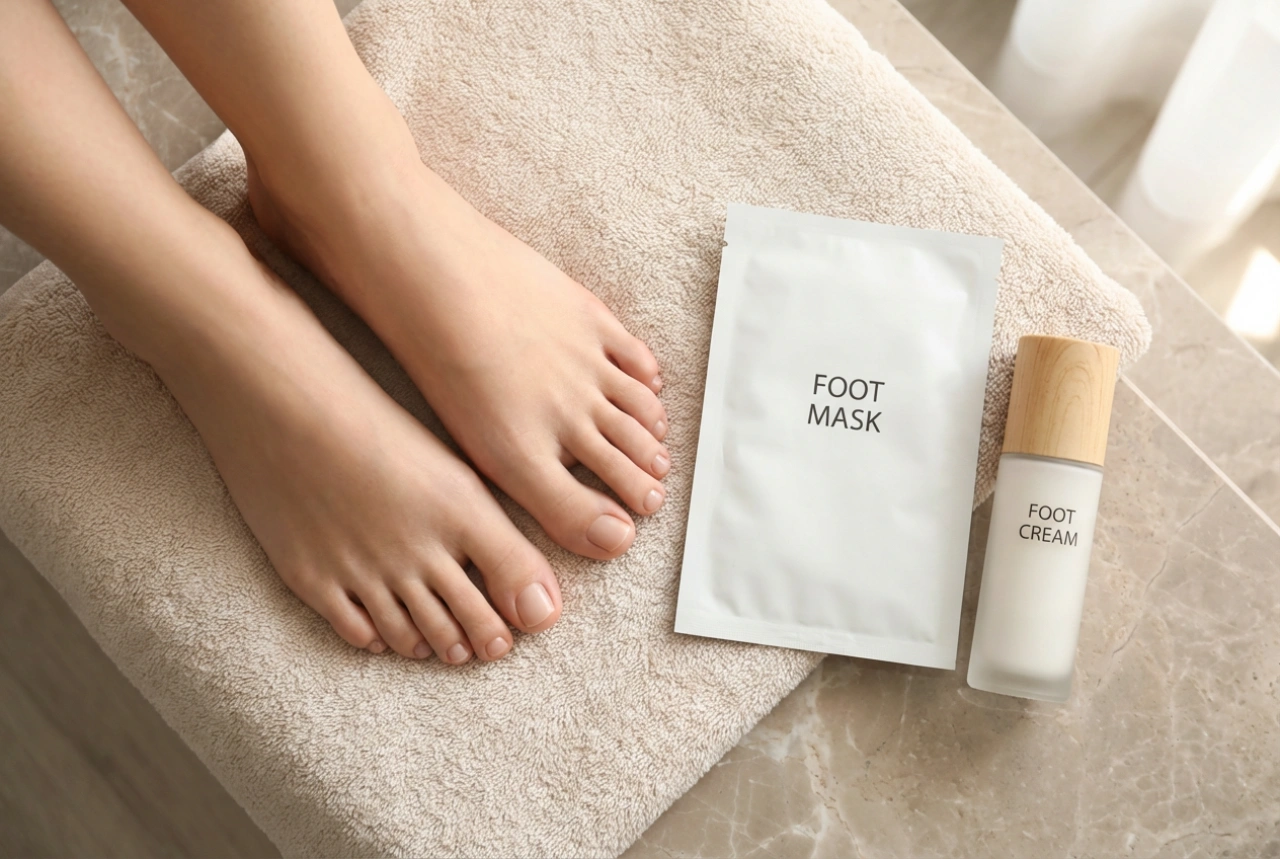 Eksfolierende fodmasker: typer, virkningstid og pleje bagefter