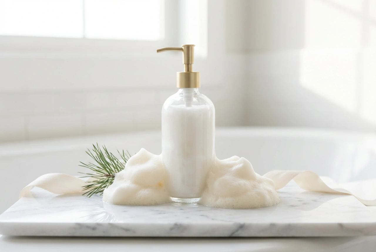 Duft og skum: Mild juleshowergel uden hudirritation
