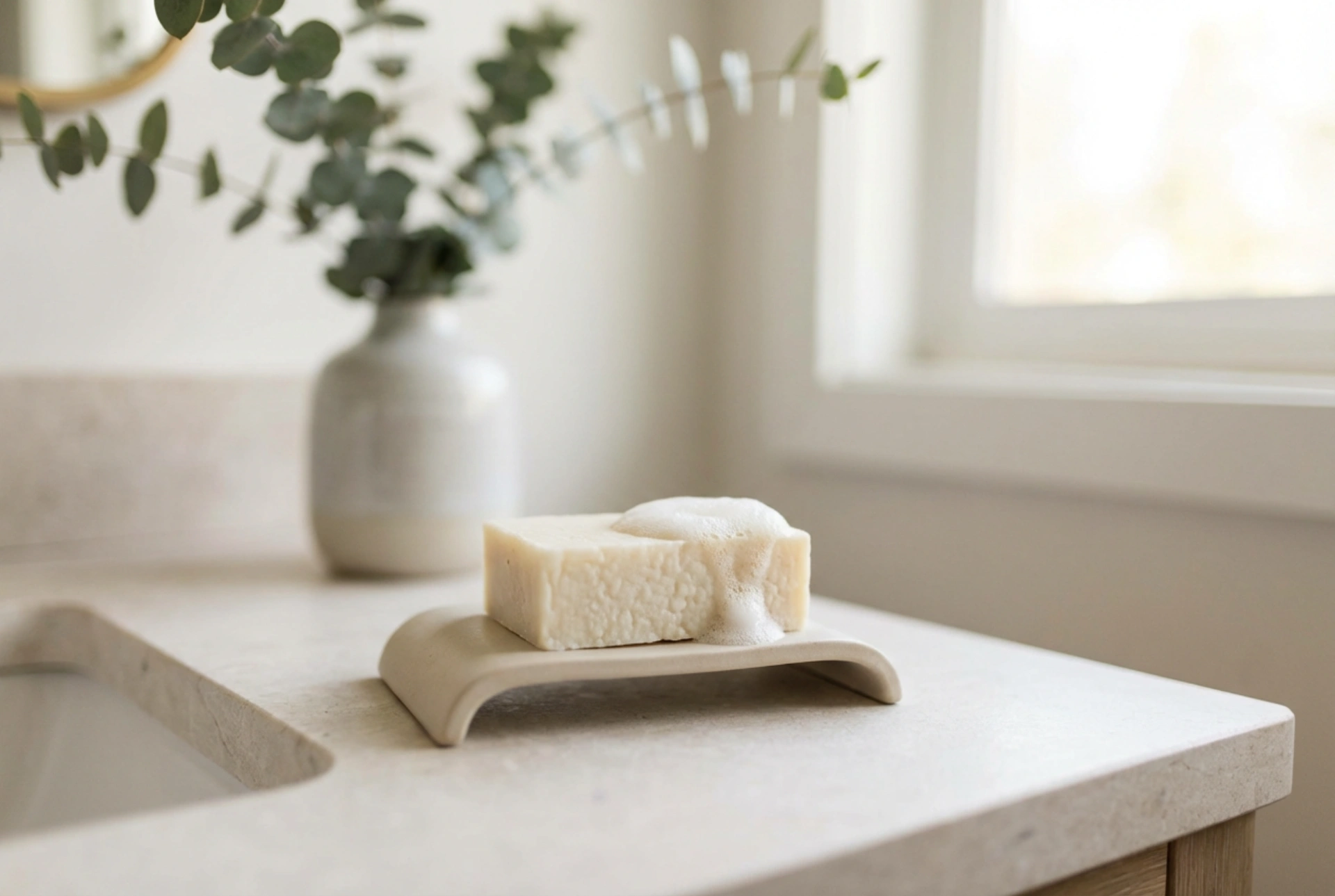 Gedemælkssæbe: mild vask, skum og opbevaring af sæbebaren