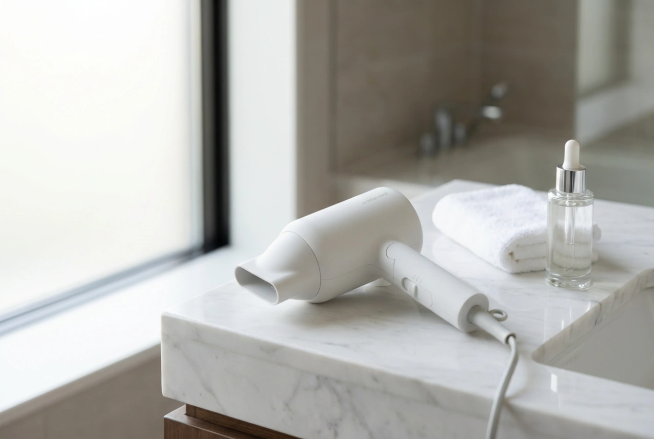 Lille hårtørrer: smart tørring på rejsen og beskyttelse af håret