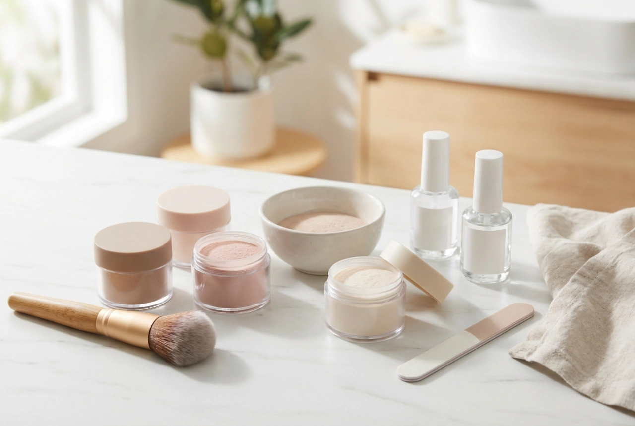 Sådan vælger du et dip powder-manicuresæt: Elementer og anvendelse