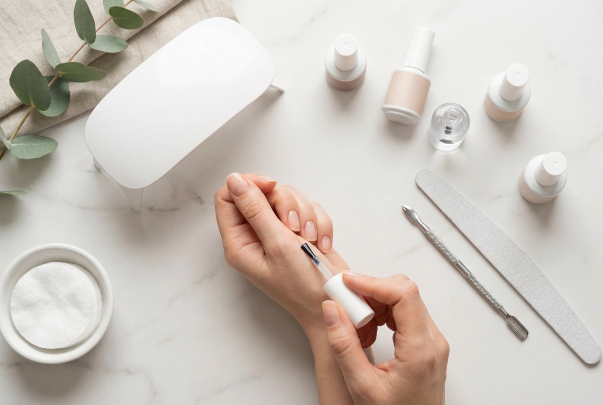 Startsæt til gelenegle: din første manicure trin for trin