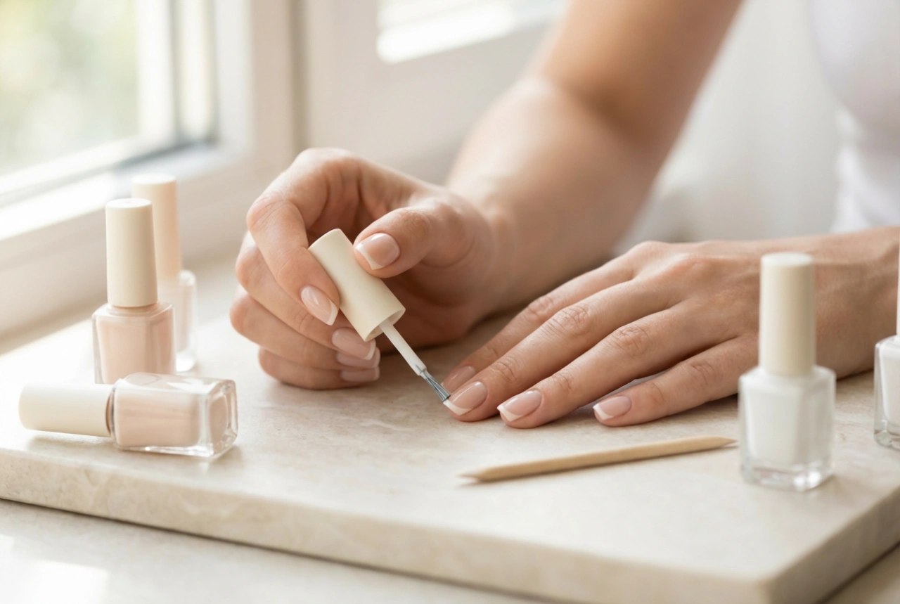 Fransk manicure: Forberedelse af negle og præcis lakering