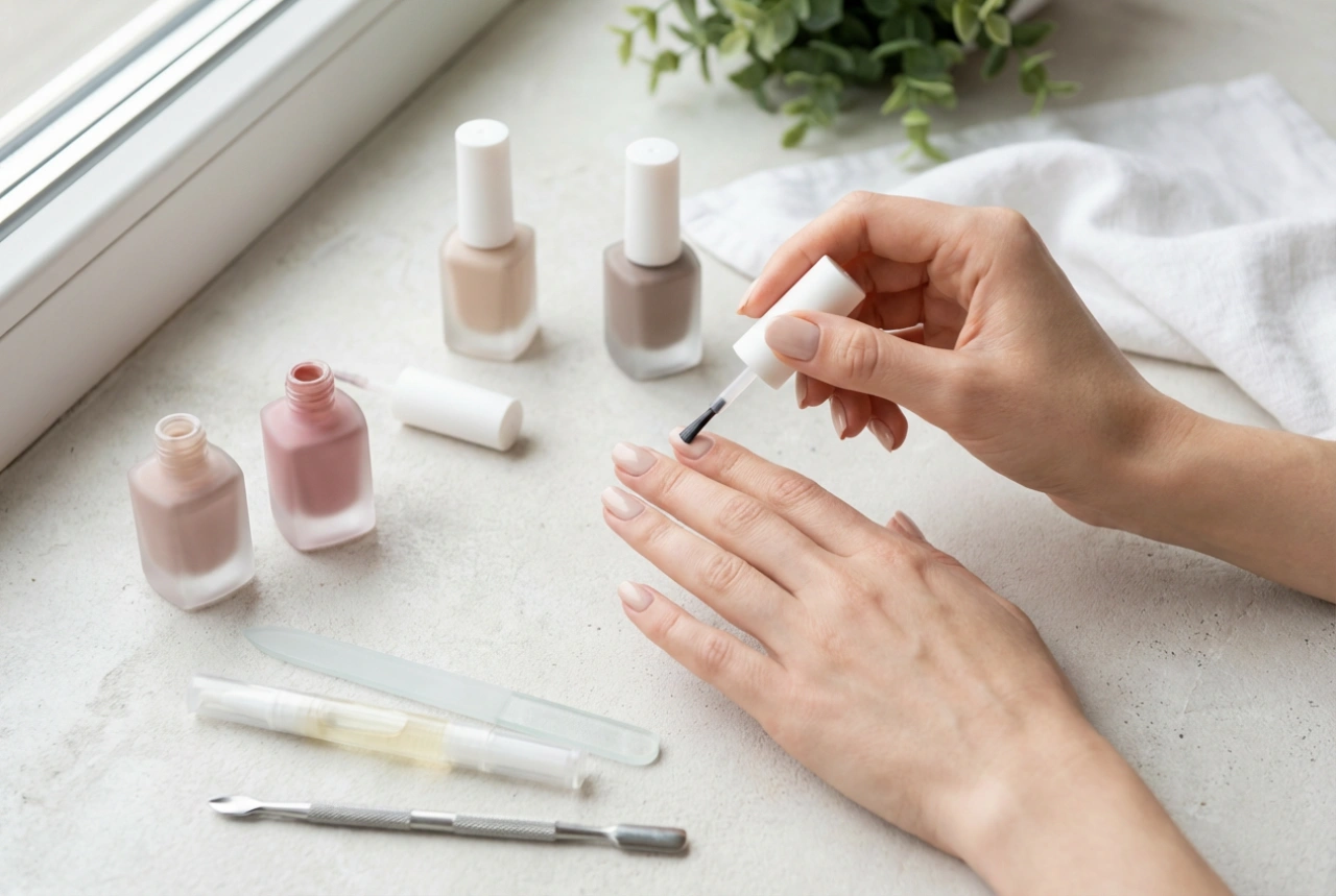 Manicure uden UV: neglesæt uden lampe og trin-for-trin guide