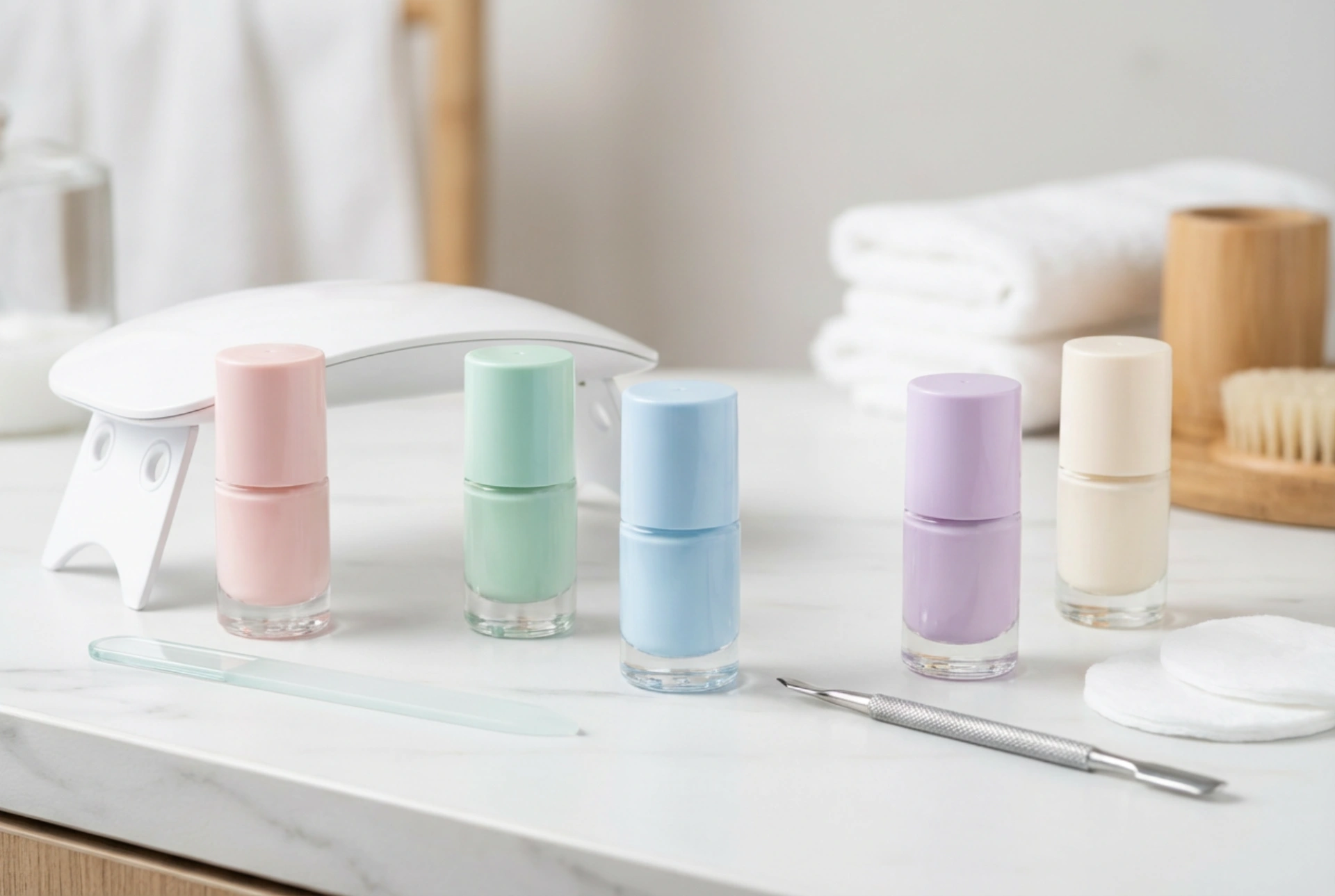 Hybrid manicure sæt: hvad man skal købe for at starte og den fulde procedure