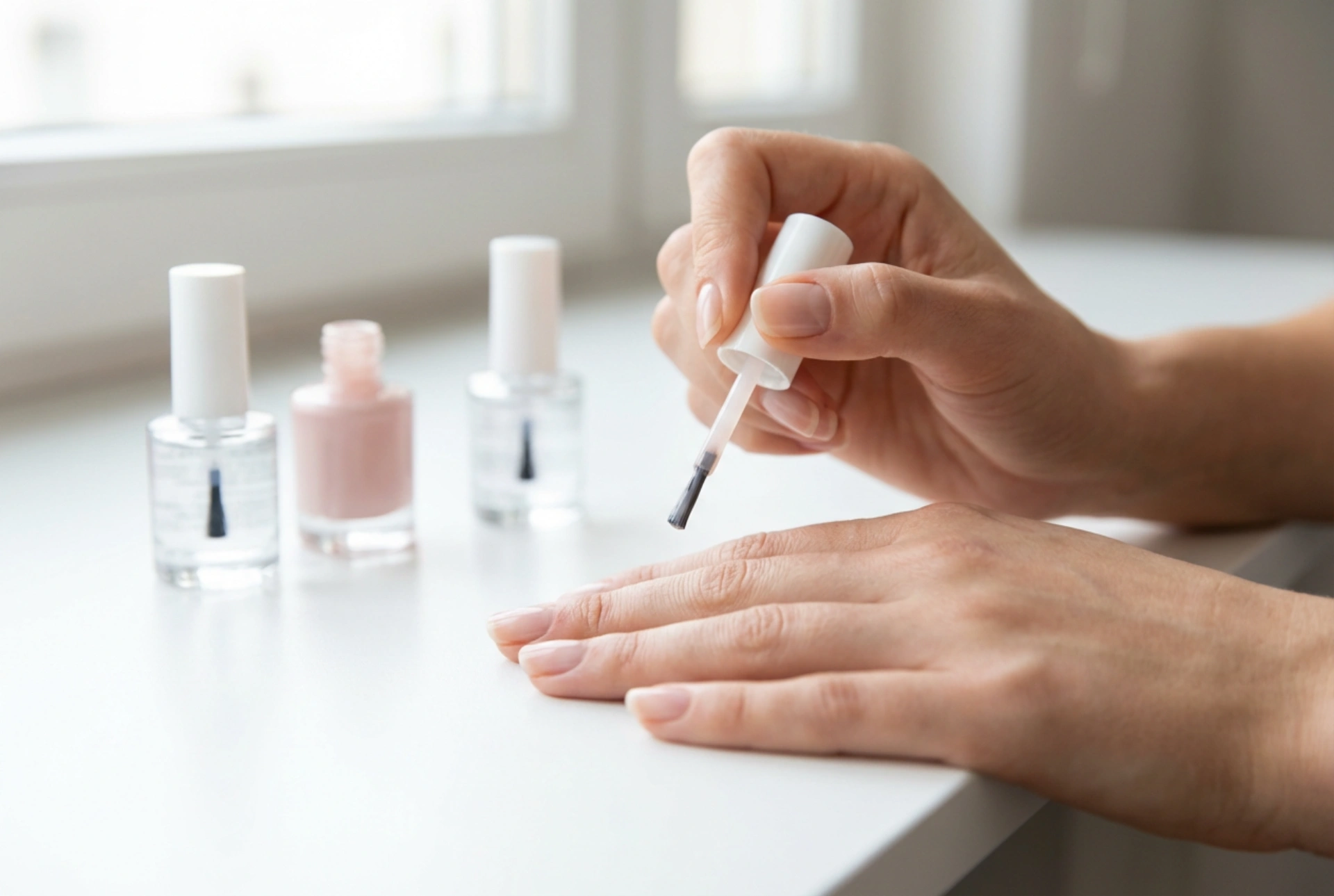 Hybrid lys farve uden striber: forberedelse, tynde lag, topcoat
