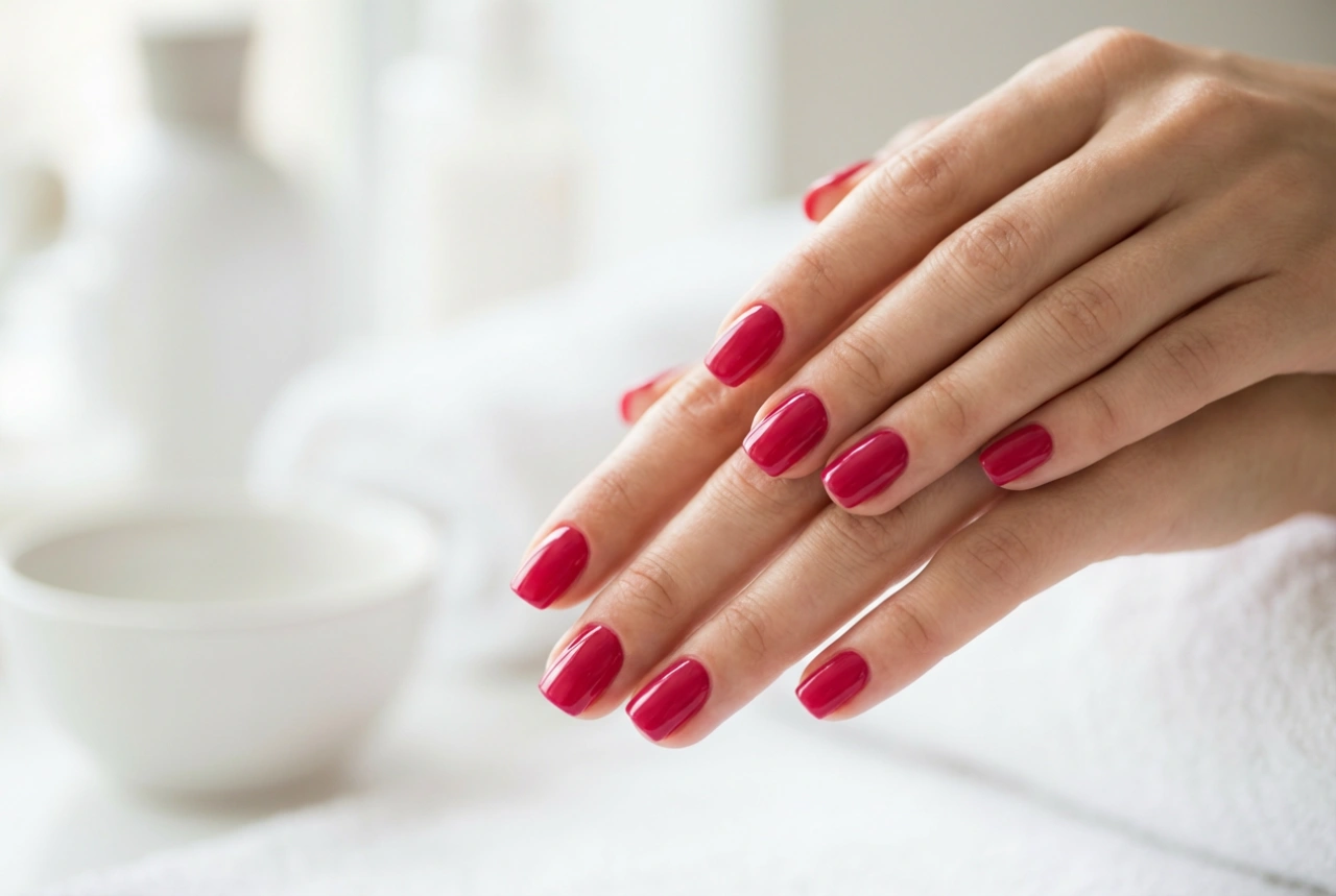Hindbærfarve på neglene: Sådan lakerer du jævnt og med glans