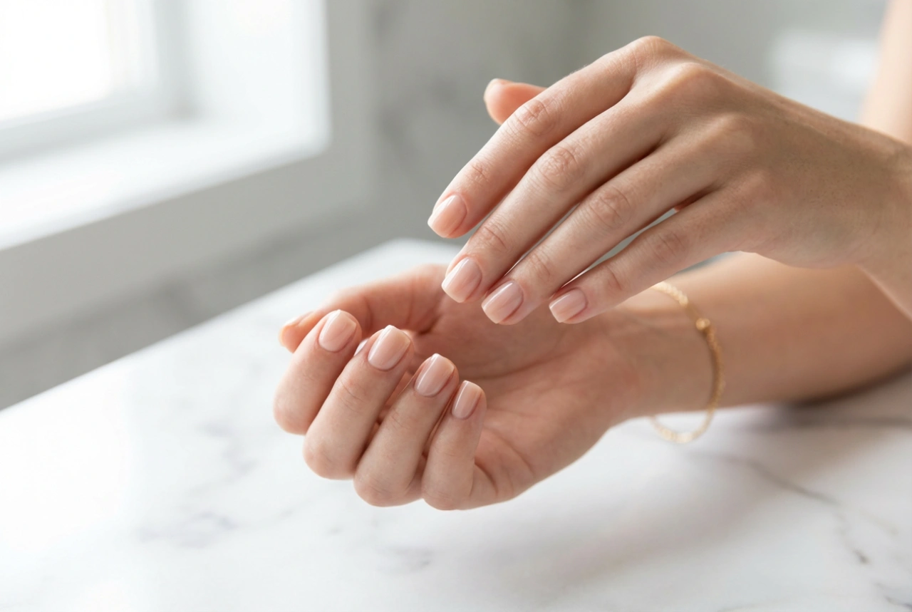 Hybrid manicure til korte negle: form, farver og optisk forlængelse