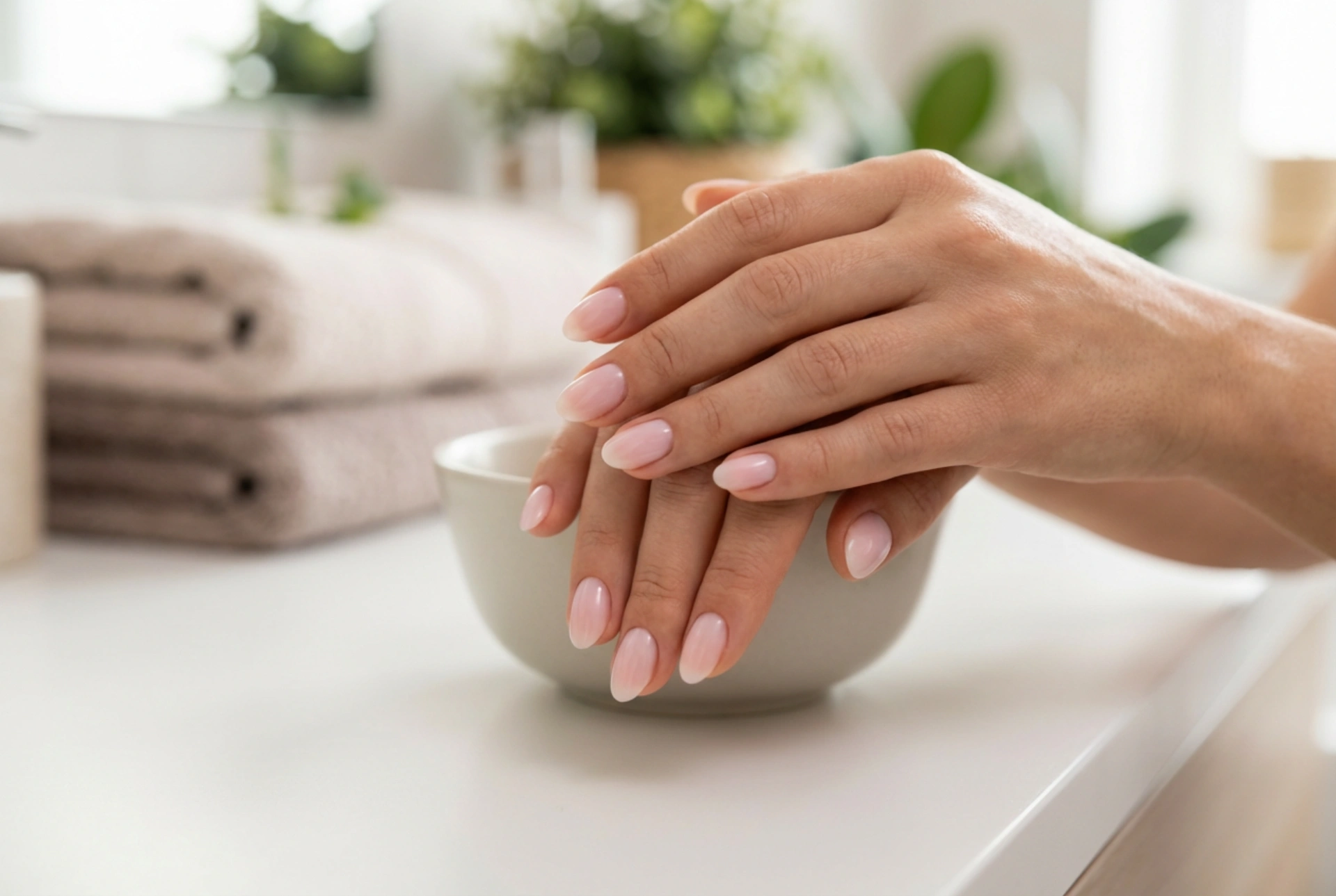 Delikate hybridnegle: Halvtransparente farver og tynde lag