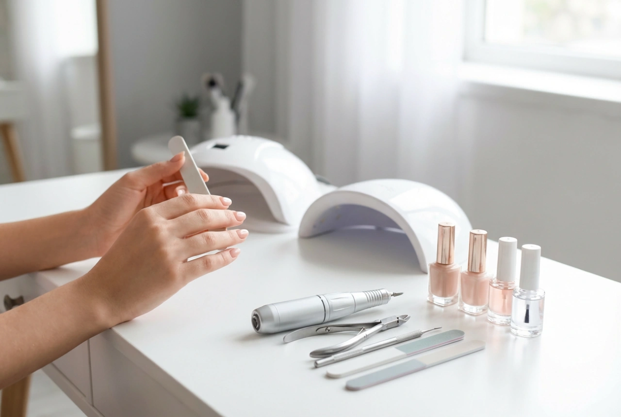 Neglefræser og lampe: Skab en ergonomisk manicurestation derhjemme