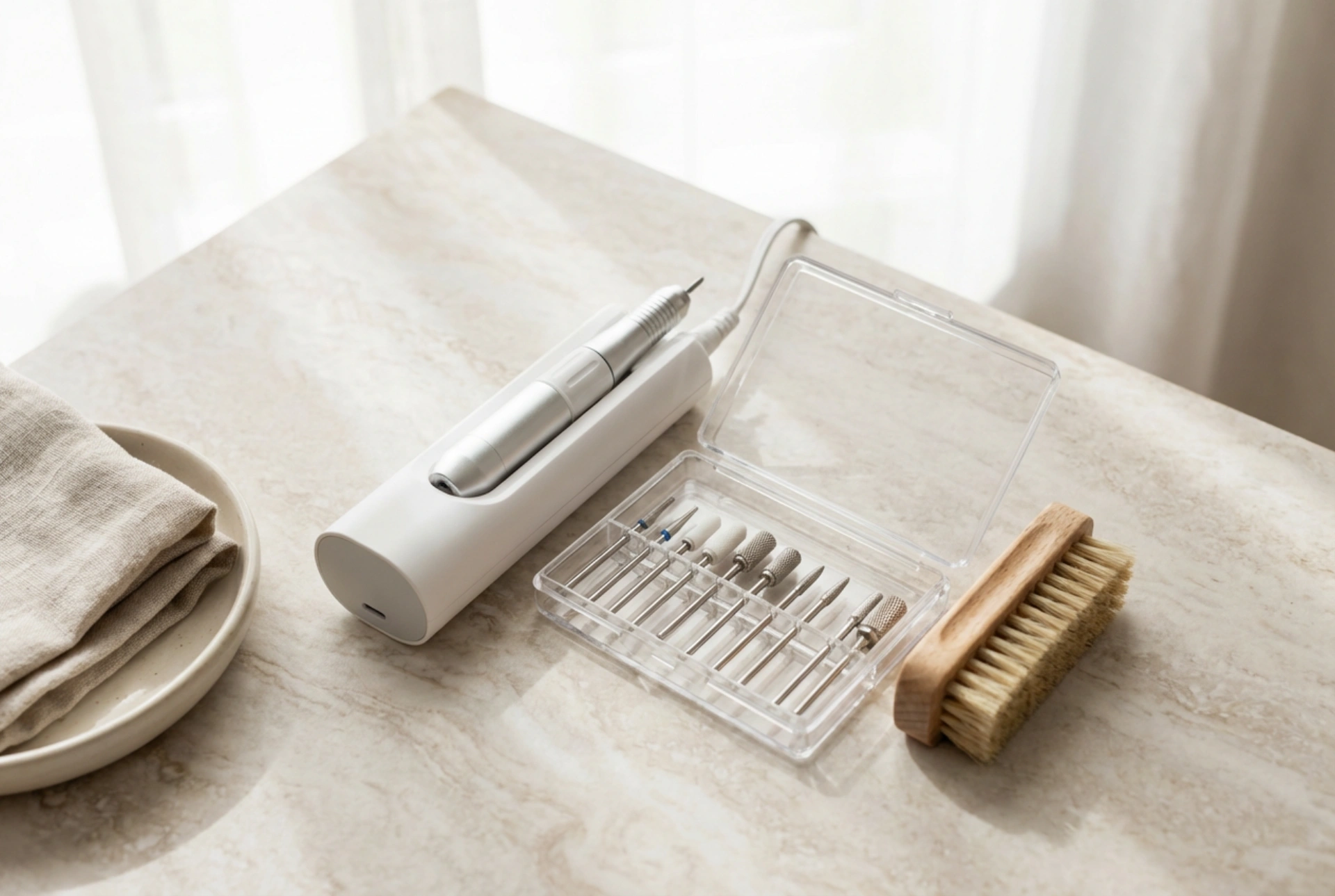 Hjemmefræser til negle: fra første brug til vedligeholdelse af bits