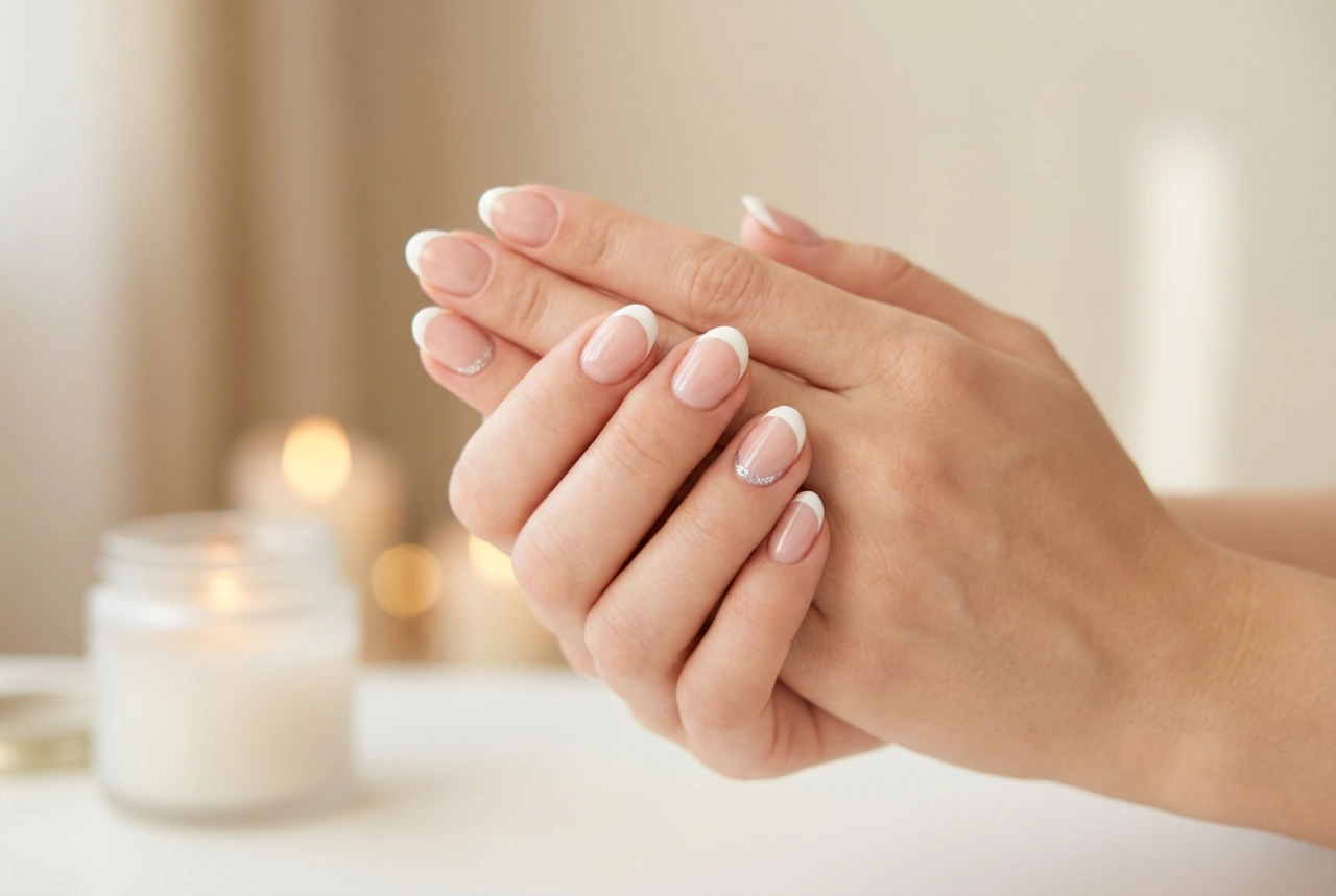 Julens franske manicure: En klassiker med et festligt twist, trin for trin