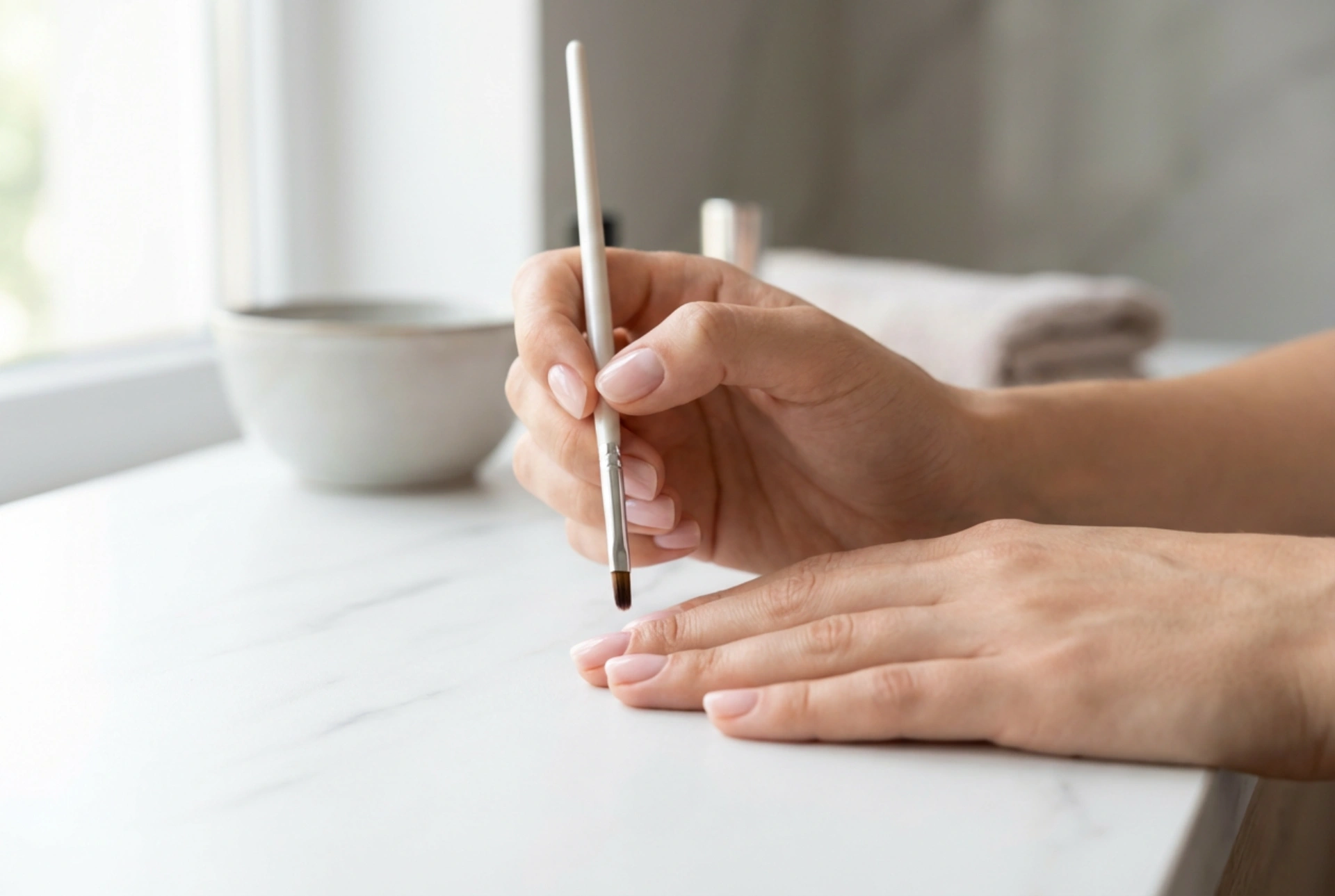 Hybridmanicure på korte negle: Sådan får du dem til at syne længere