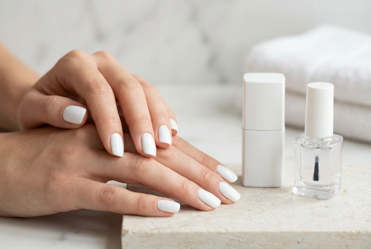 Hvide negle uden striber: tips til påføring, dækning og valg af base coat