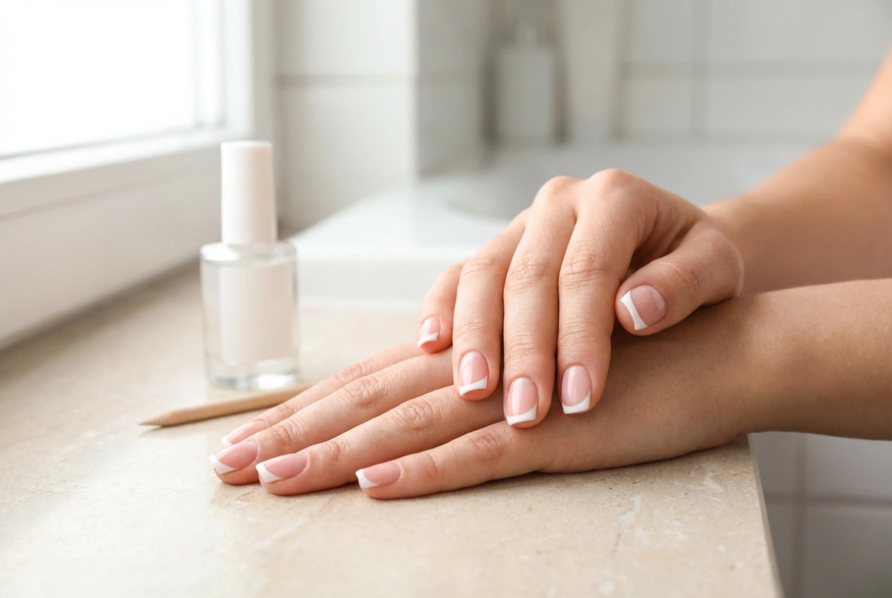 Hvide neglespidser: Den klassiske franske manicure derhjemme