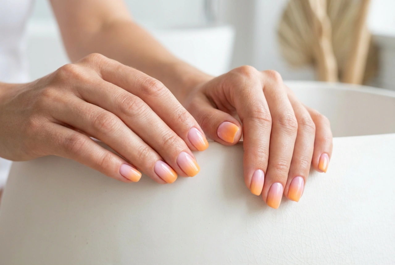 Sommer ombre negle: friske farver, holdbarhed og pleje