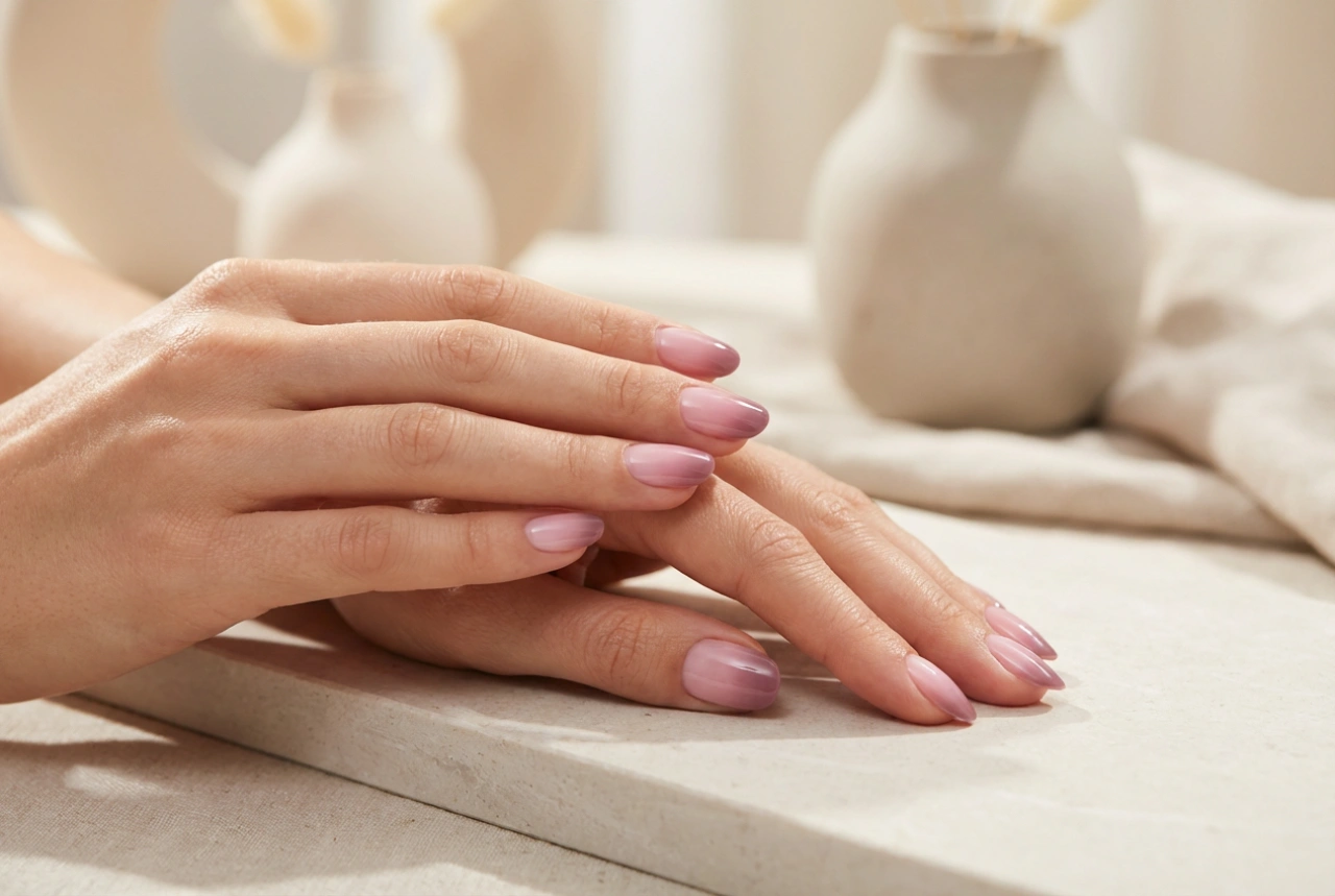 Ombre hybrid manicure: teknikker til toning med hybridlakker