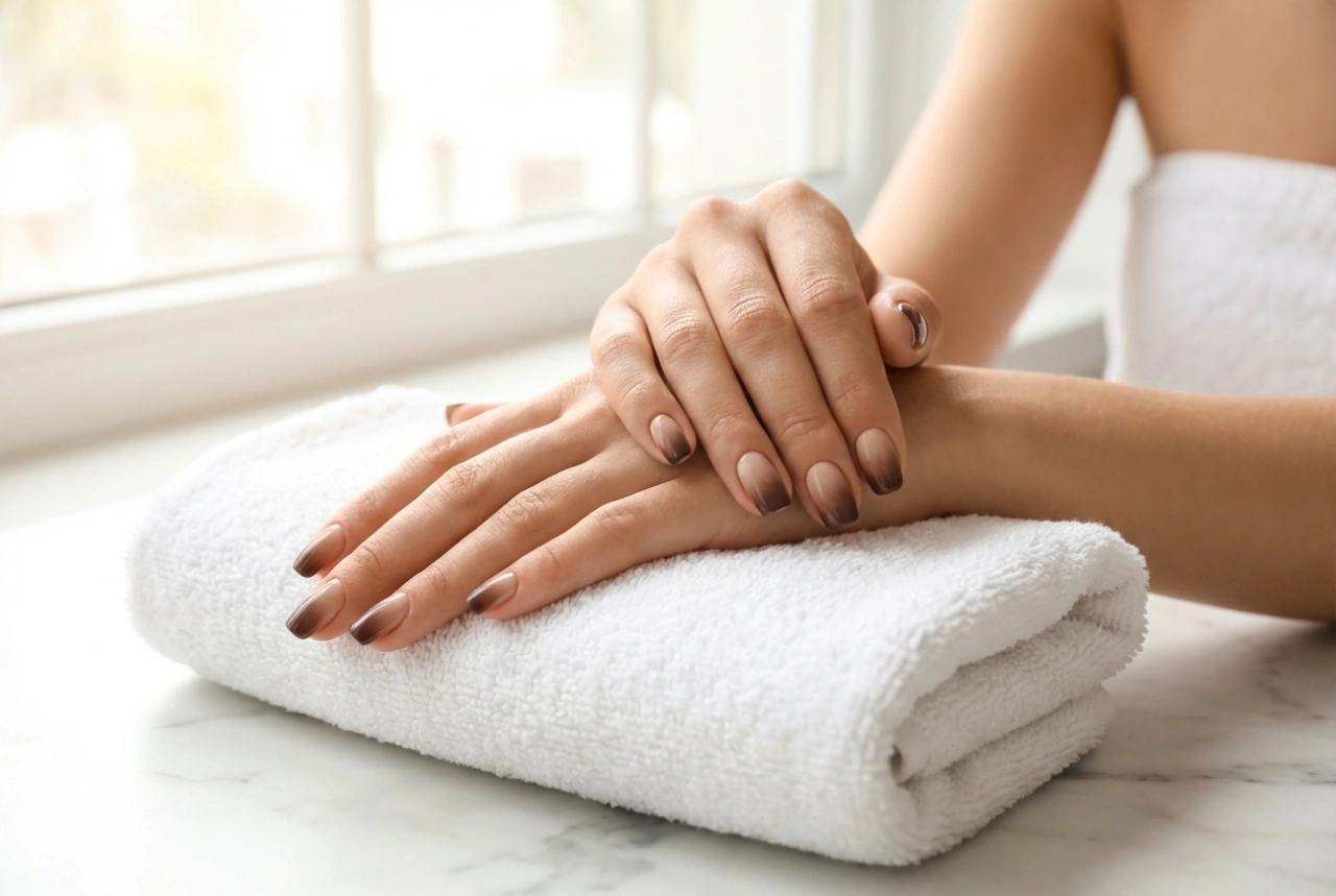 Brune ombre-negle: Varm gradient, valg af base og perfekt skygge