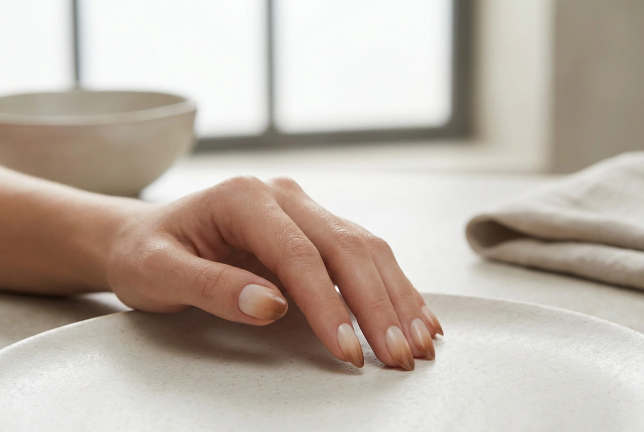 Cappuccino ombre negle: en subtil kaffegradient for en elegant manicure
