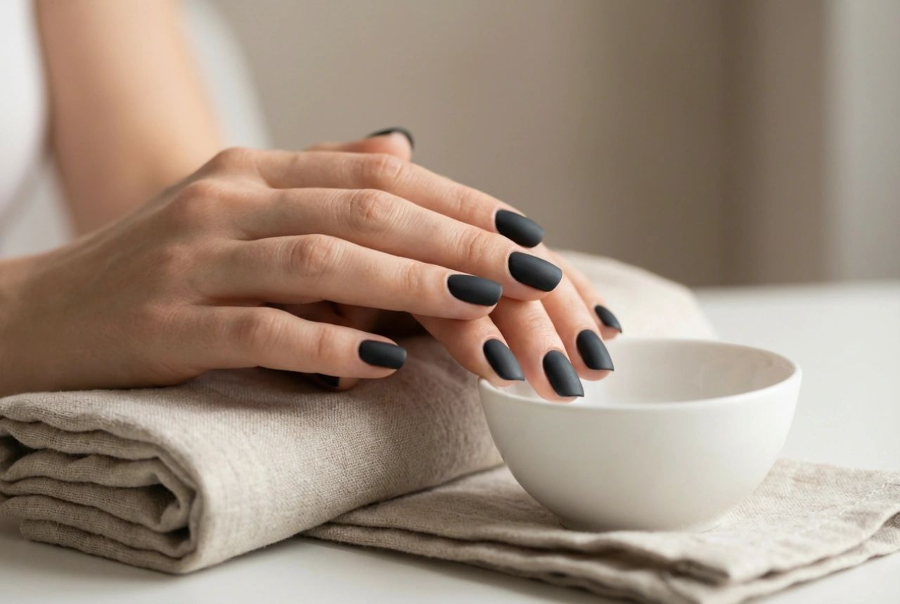 Sort mat finish: Matorte negle uden pletter og glans
