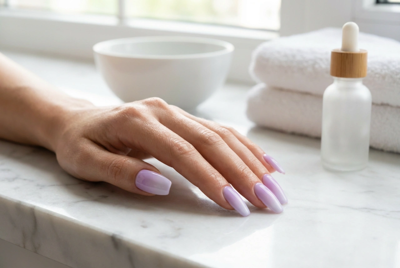 Syrinfarvede ombre-negle: En fejlfri pastel-gradient uden striber