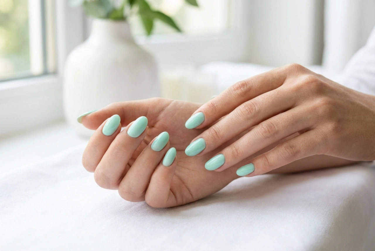 Mint Ombre Negle: En Frisk, Kølig Gradient til Sommeren