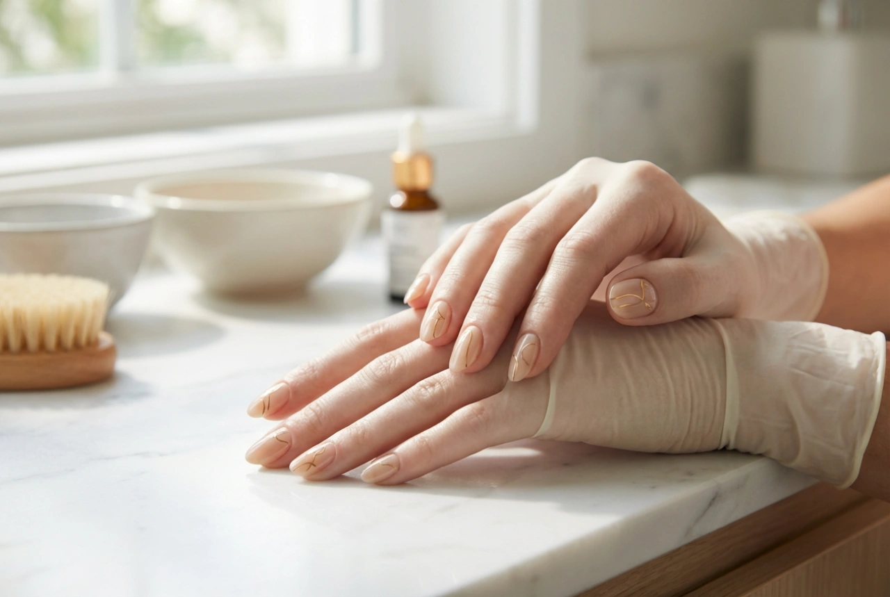 Fine naturlige negle: enkle mønstre trin for trin