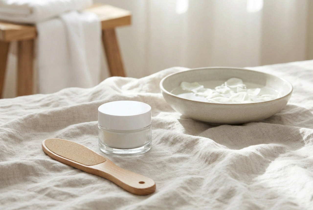 Hælcreme: Sådan bruger du den sammen med fodbad og fodfil