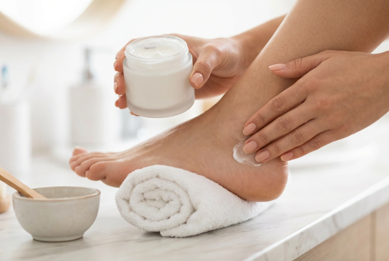 Hælcreme: Grundlæggende anvendelse og kombination med hjemmepedicure