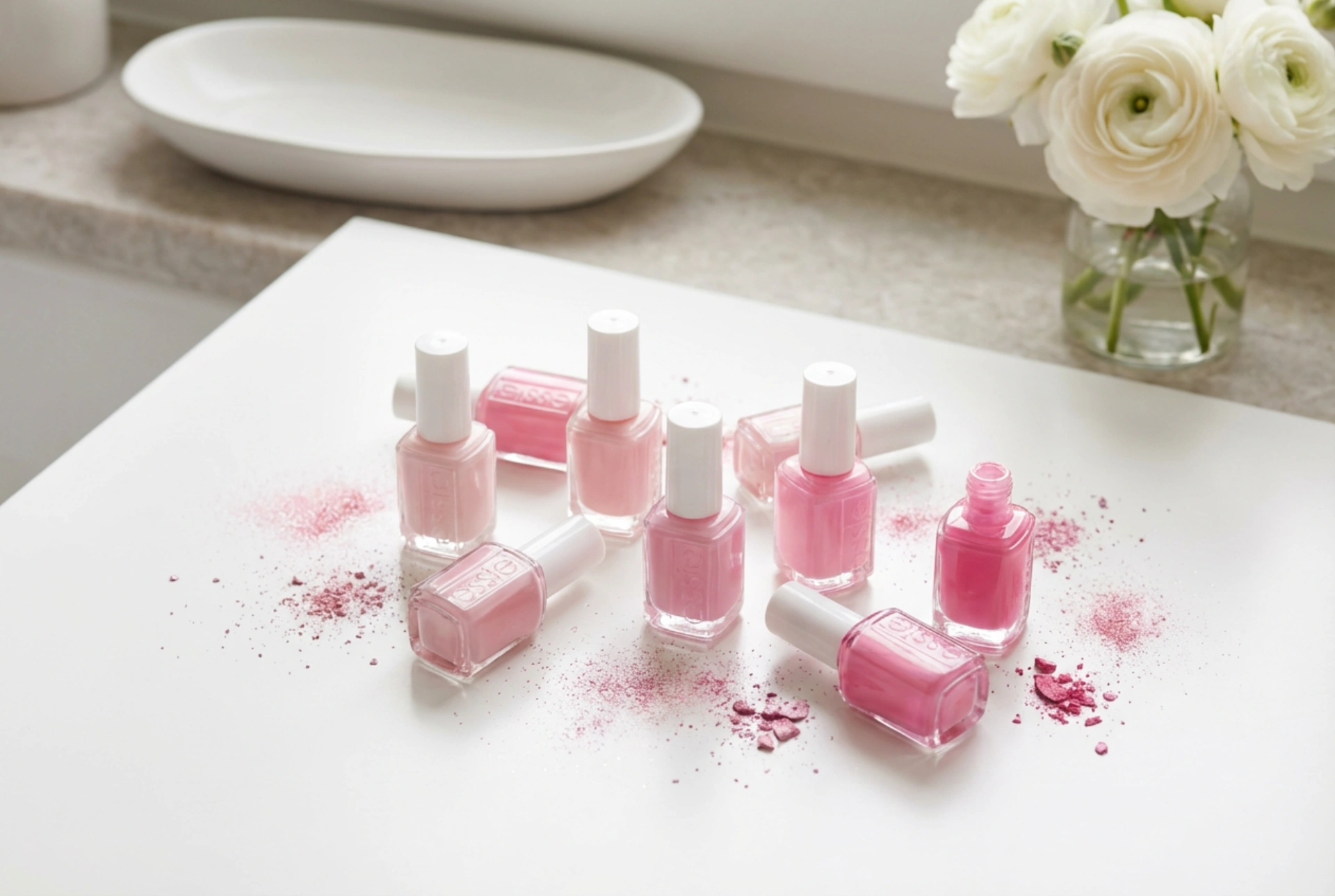 Pink hybridneglelak: nuancer, dækning og elegante finishes