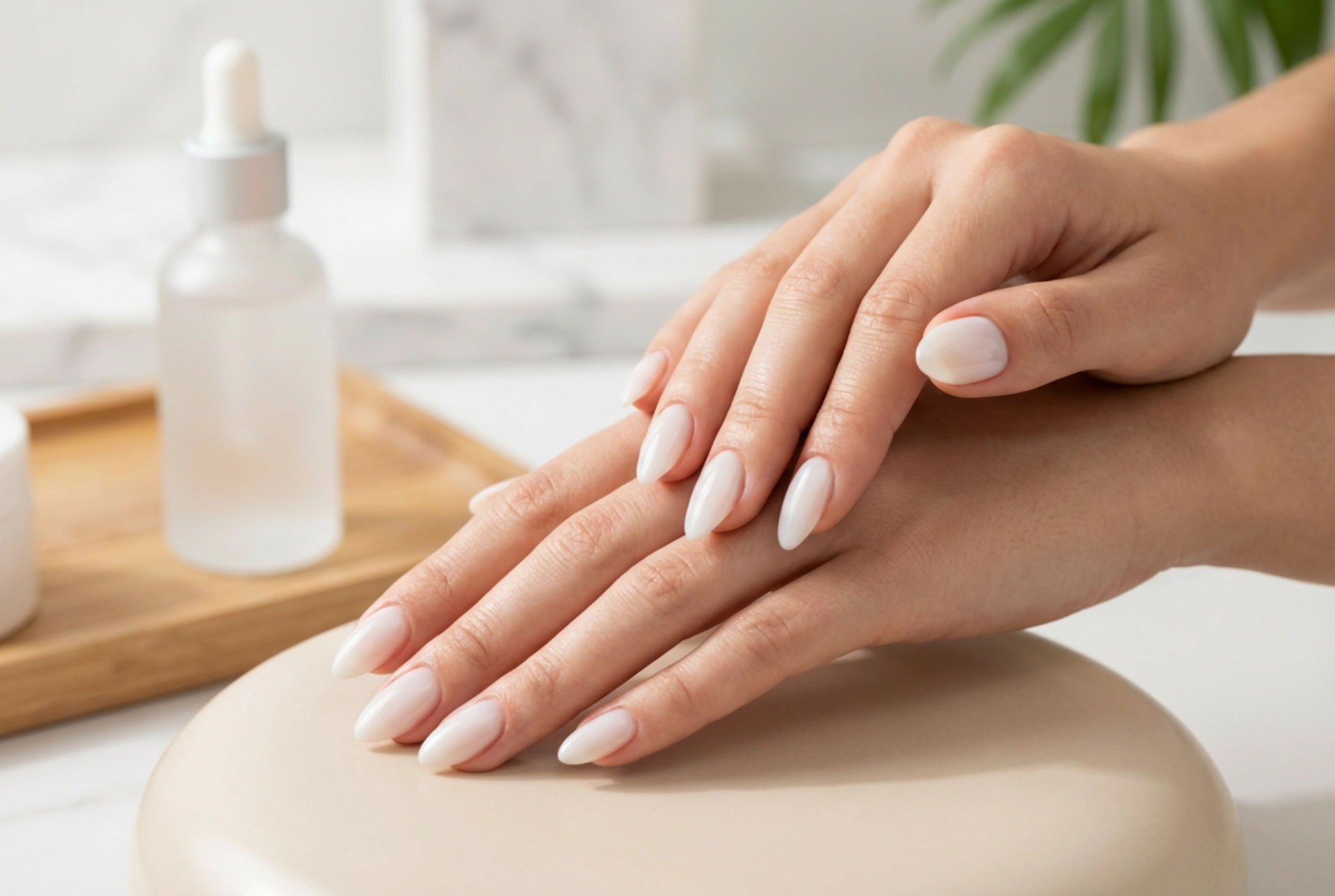 Mælket neglebase: Sådan udglatter du neglepladen og opnår et naturligt look
