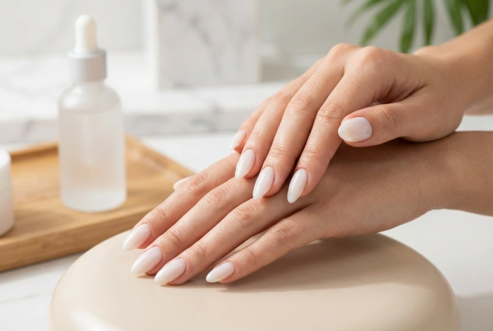Mælket neglebase: Sådan udglatter du neglepladen og opnår et naturligt look