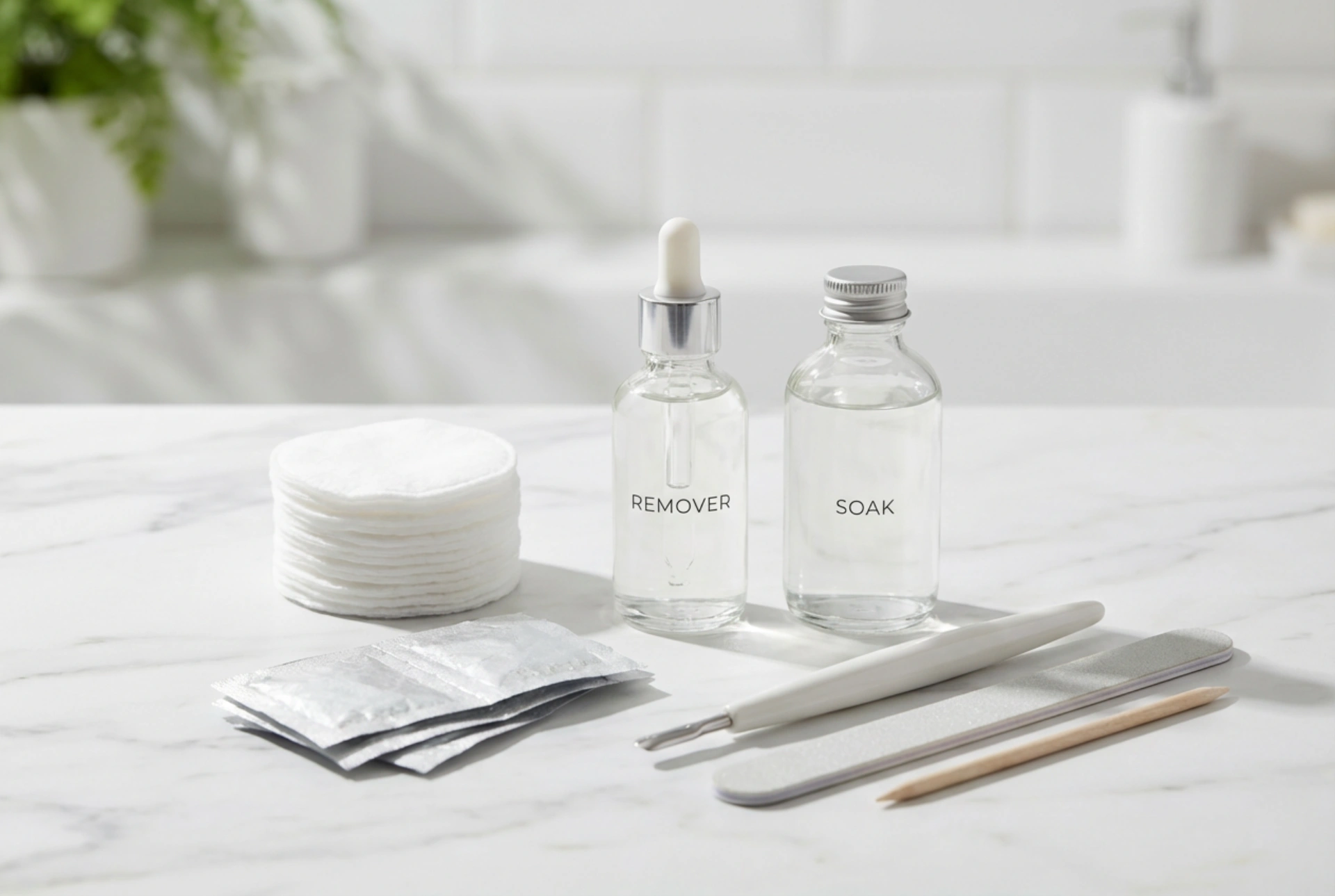 Tilbehør og væsker til fjernelse af gellak: valg, sikkerhed, teknik