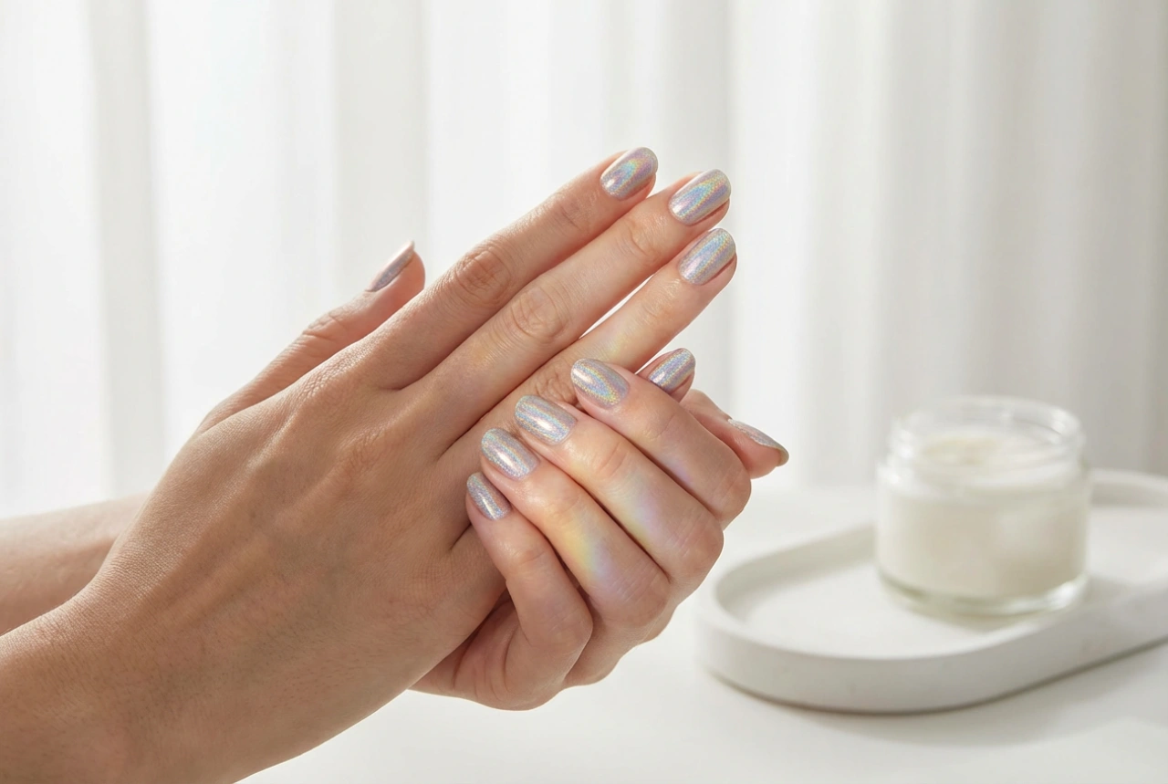 Holografisk neglelak: Sådan fremhæver du effekten og undgår striber