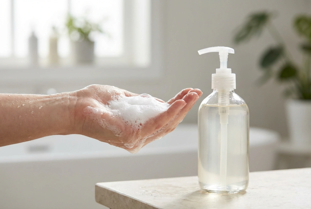 Valg af showergel: ingredienser, skum og effektiv skylning
