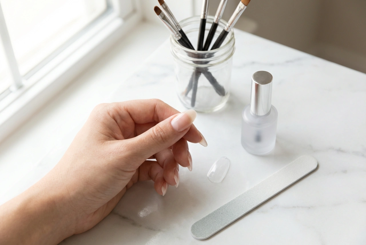 Negleforlængelse med tipper trin for trin: form, gel og finish