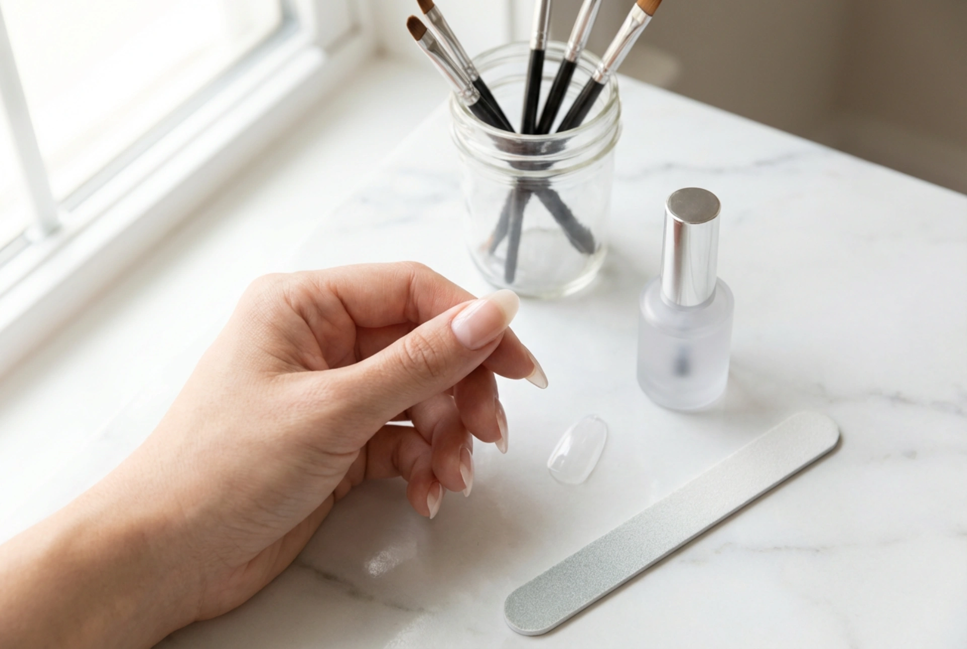 Negleforlængelse med tipper trin for trin: form, gel og finish