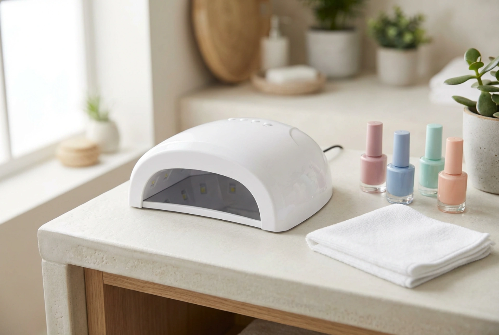 LED-lampe til negle: Hvordan man vælger, indstiller tider og passer på udstyret