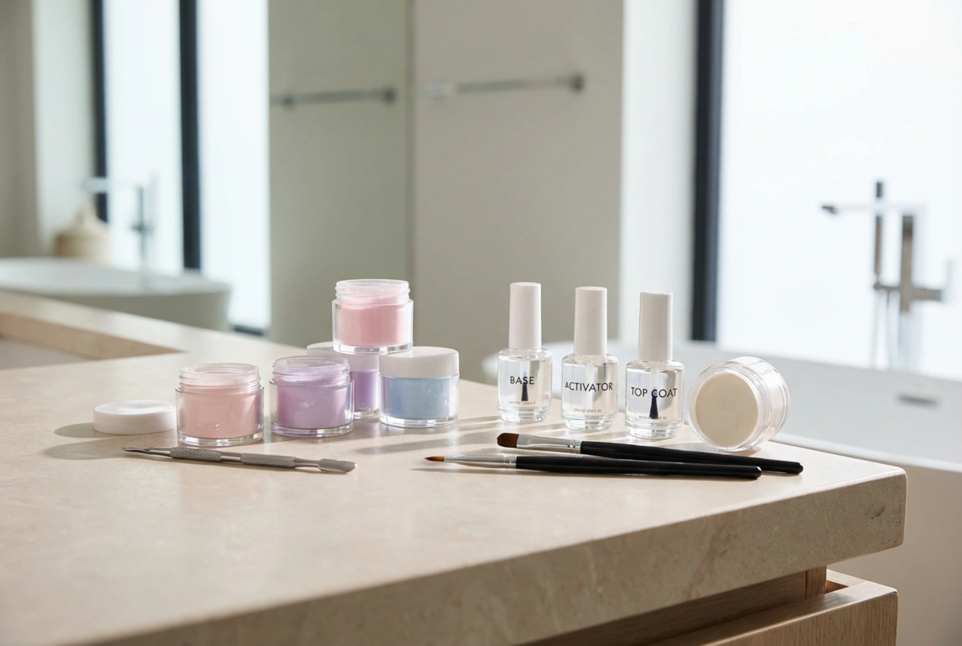 Sådan sammensætter du et startsæt til dip powder-manicure og kommer i gang derhjemme