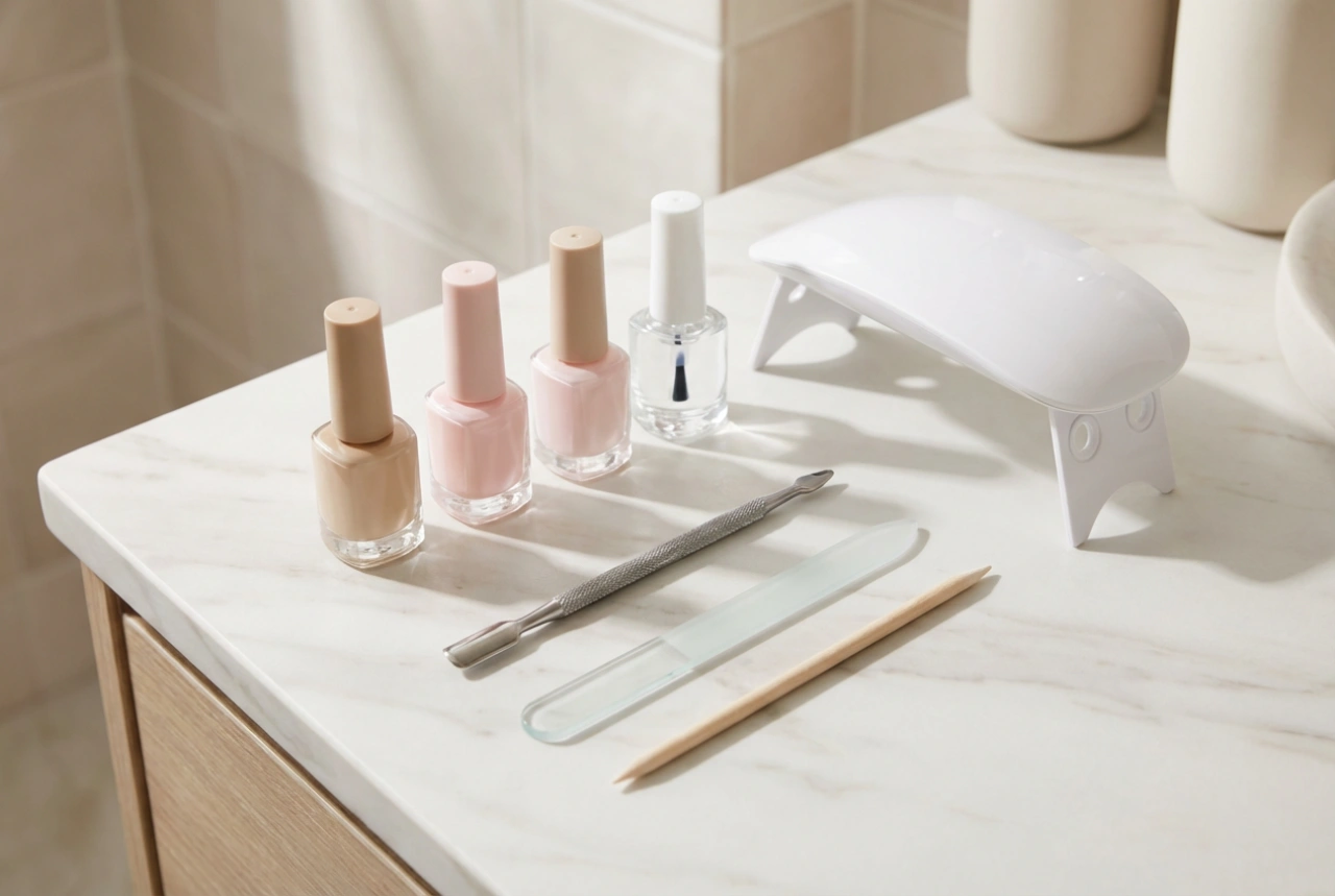 Startsæt til gelenegle: produktliste og den første styling