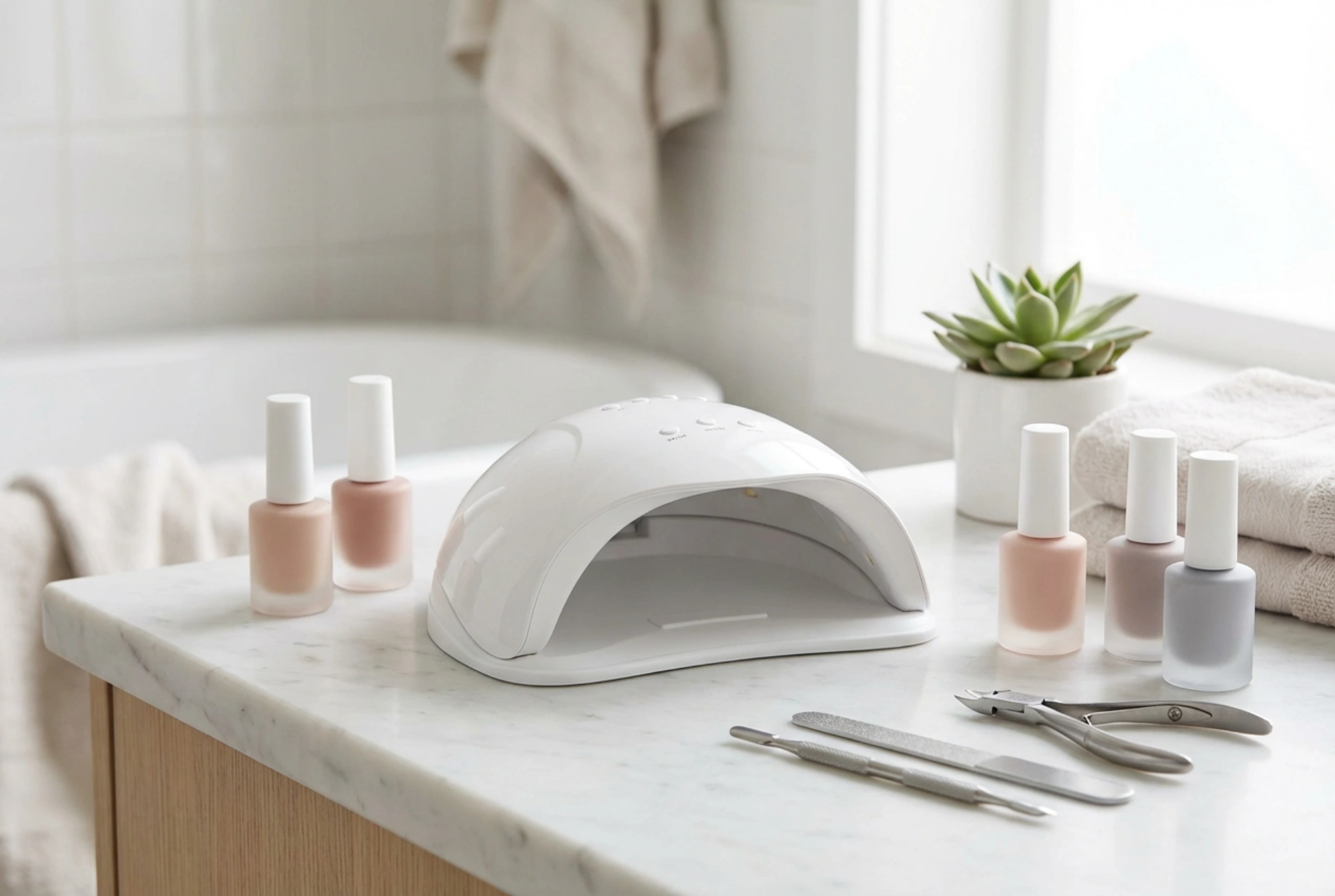 UV-lampe til hybridnegle: valg af effekt, hærdetider og sikkerhed