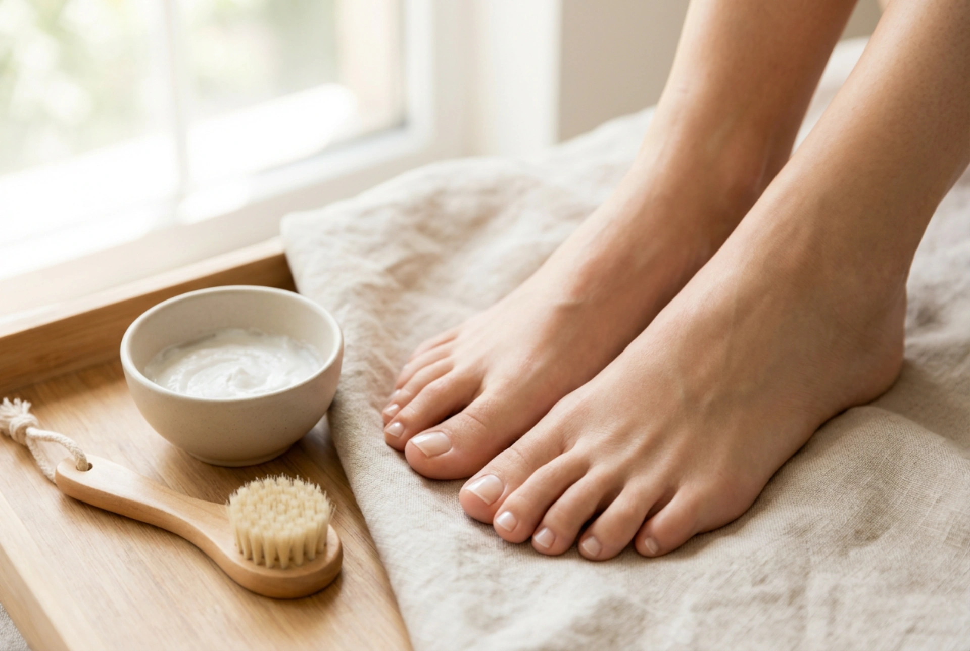 Japansk pedicure: Pasta, pudder og massage for en naturlig glans