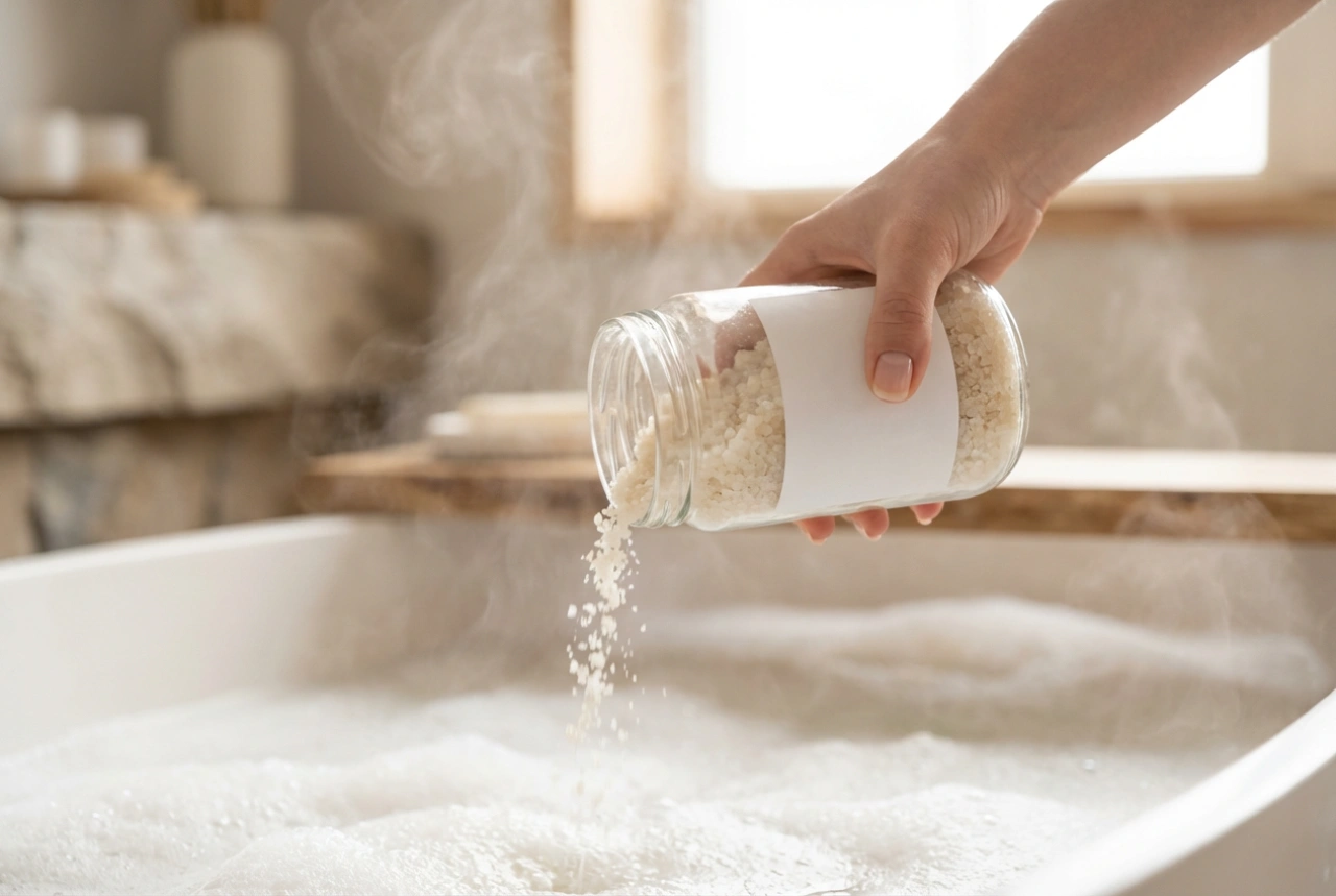 Magnesiumsalt til badet: afslappende hjemme-spa trin for trin