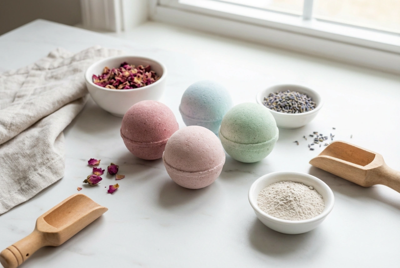 Naturlige badekugler: ingredienser, fremstilling og opbevaring
